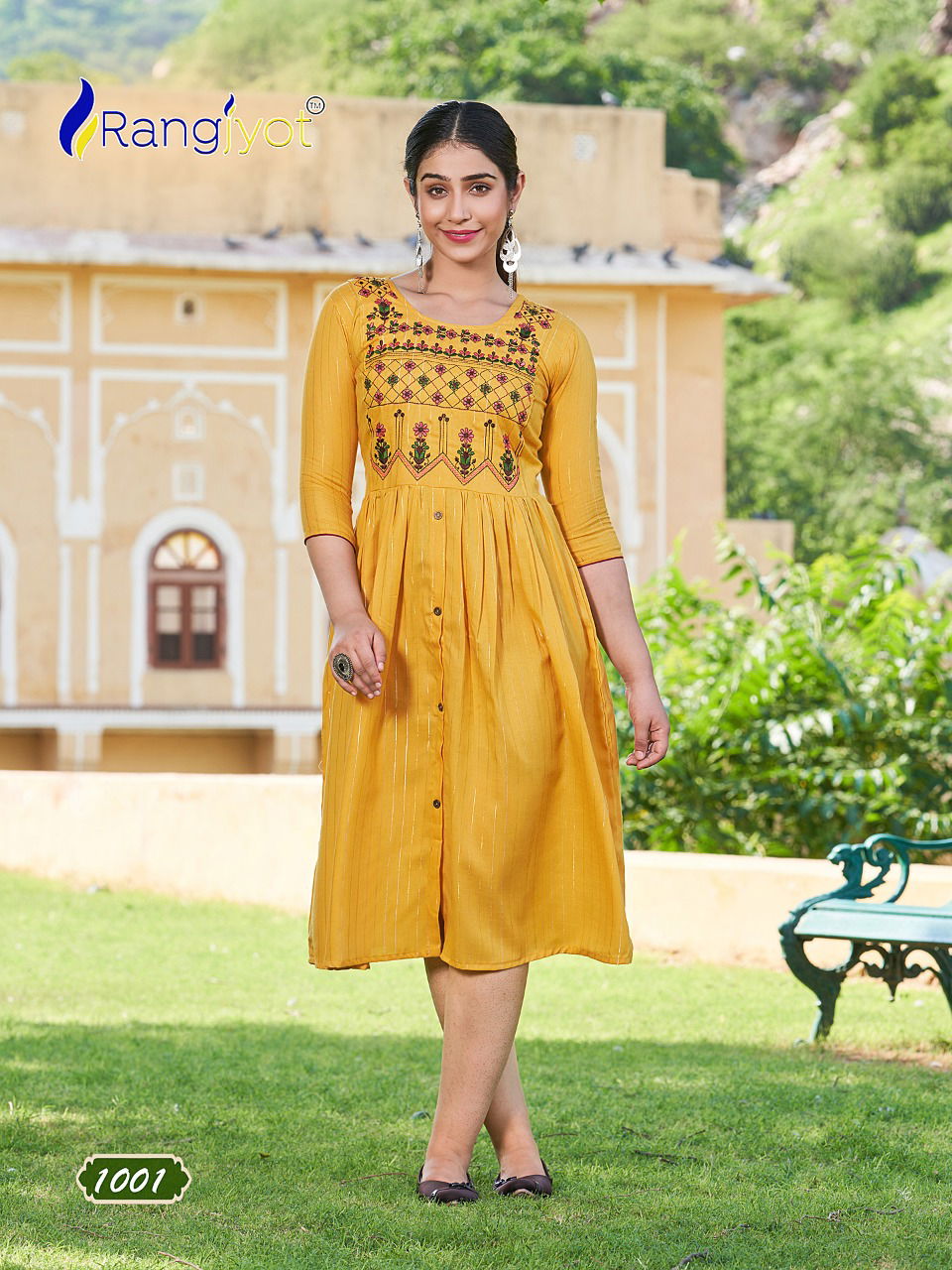 Rangjyot Greciya 2  Rayon Fancy Ethnic Wear Designer Kurti Collection